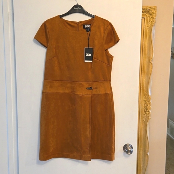 🌟Host Pick🌟DKNY Faux Suede Dress 12 NWT - Picture 5 of 16